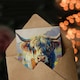 image 3 of Highland Cow Scottish Oil Painting For Him Birthday Card