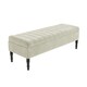 image 4 of Safar 180cm Ottoman Storage Bench - Naples Shoe Bench - Cream Lined Upholstery Storage Footstool