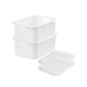 image 1 of SmartStore Recycled Storage Box & Plastic Lid, White | White