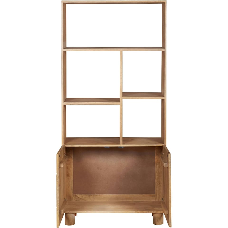 image 1 of Ajmer Solid Wood Bookcase Brown