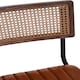 image 2 of Interiors by Premier Tan Leather Bar Chair Brown