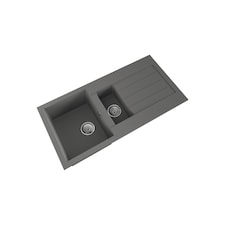 Balterley 100cm Kitchen 1.5 Bowl Composite Inset Sink with Overflow & Reversible Drainer