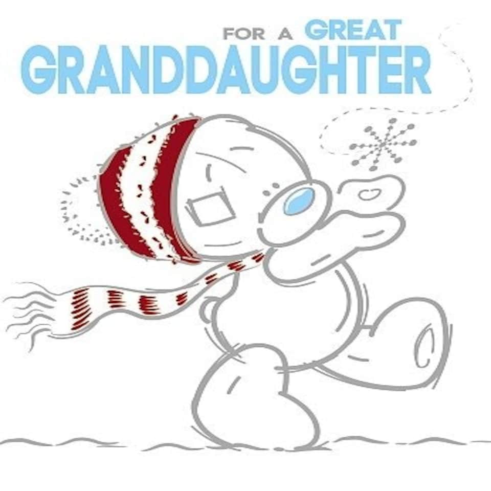 image 1 of Great Granddaughter Me to You Bear Christmas Card