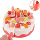 image 6 of Pretend Cutting & Decorating Birthday Cake Tea Party Play Set – 83-Piece Dessert & Afternoon Tea Role Play Set with Light-Up Candle