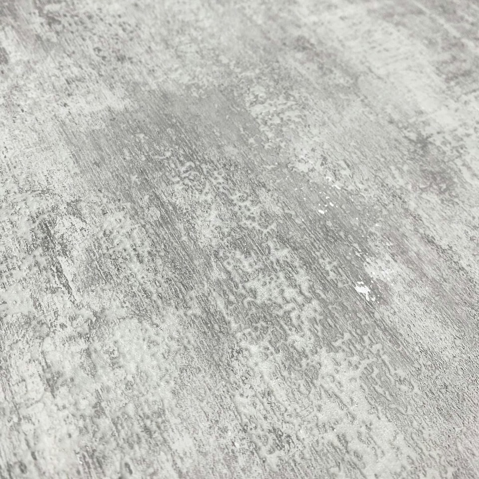 image 1 of Muriva Phelan Textured Vinyl Wallpaper - Grey - 10m x 53cm | Grey