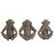 image 1 of Naturecraft Cheeky Monkeys Set Of 3 Grey