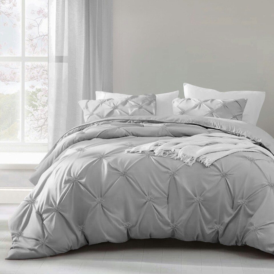 image 1 of Intimates Angelica Duvet Cover & Pillowcase Set Blue | Navy | Super King
