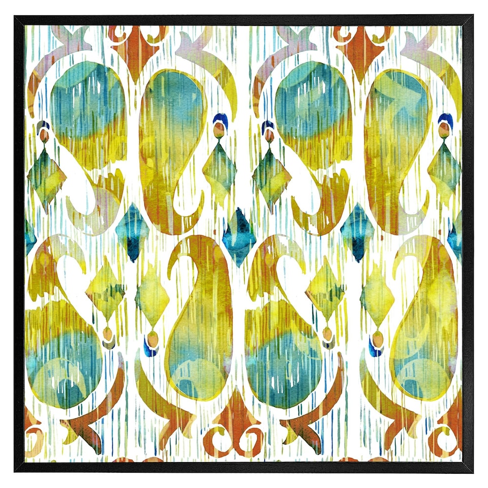 image 1 of Ikat vibrant (Picutre Frame) Grey | XS