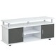 image 1 of HOMCOM TV Cabinet Stand Entertainment Center Media Console Storage Grey, White