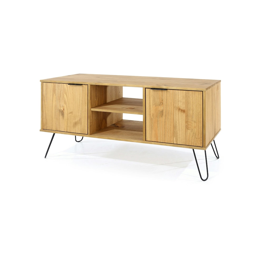 image 1 of Augusta Pine, 2 Door Flat Screen Tv Unit Brown