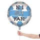 image 2 of No. 1 City Fan Football Round Foil Helium Balloon 46cm / 18 in | Blue