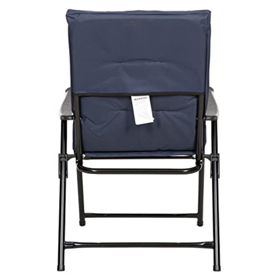 image 1 of Trespass Paddy Folding Camping & Garden Deck Chair - Foam Padded Seat, Steel Frame, Foldable Lightweight 3.8kg, H93 X W60 X D60cm