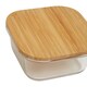 image 5 of Interiors by Premier 520ml Square Glass Container with Bamboo Lid, Glass Container with Airtight Lid, Airtight Glass Container