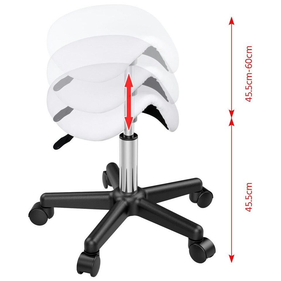 image 1 of Yaheetech Adjustable Salon Chair for Massage | White