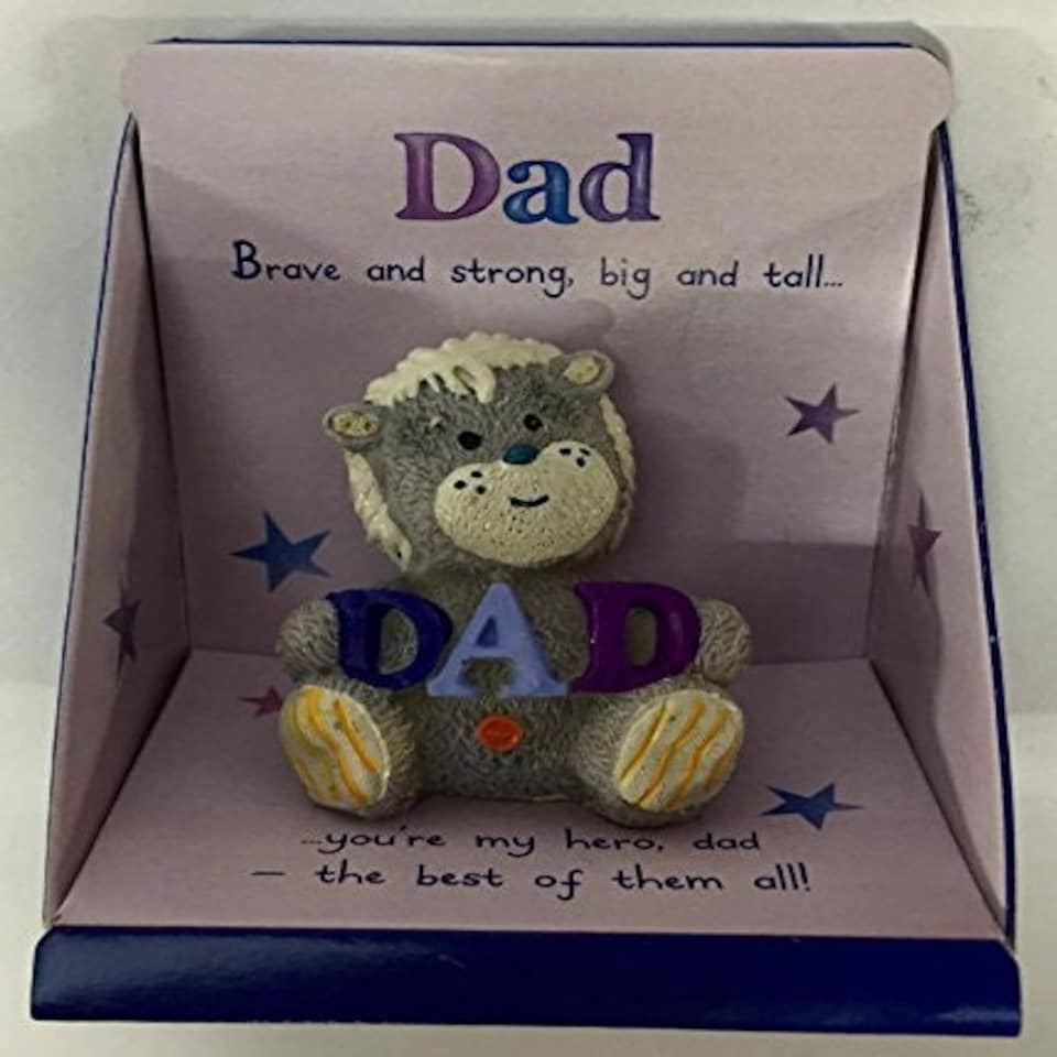 image 1 of Dad Captioned - Lloyd Lion Resin Figurine Elliot and Buttons