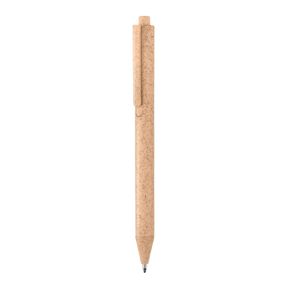 image 1 of MidOcean Pecas Wheat Straw Ballpoint Pen - Orange - 14cm x 1cm