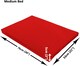 image 2 of Actiaspet Heavy Duty Waterproof Dog Crate Bed with Hard Wearing 1000D Polyester Faux Leather Outer (Red, Medium)