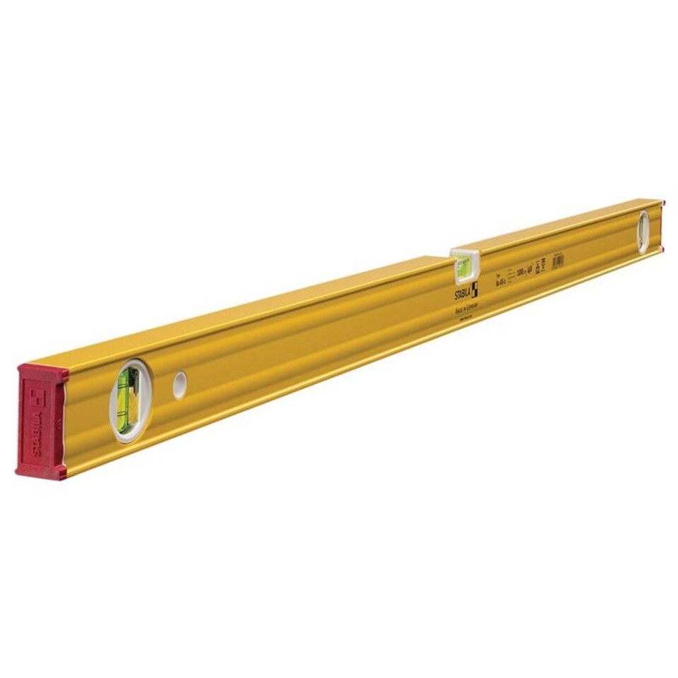 Stabila 80 As-2 Double Plumb Box Section Spirit Level - Multi Colour - 19172 100cm