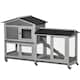 image 1 of PawHut Rabbit Hutch, Bunny Cage Outdoor 2-Tier w/ Wheels & Tray, Grey