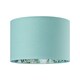 image 1 of Unique Jungle Print Duck Egg Lampshade with Palm Trees, Sloths and Elephants | Blue | Duck Egg | 1