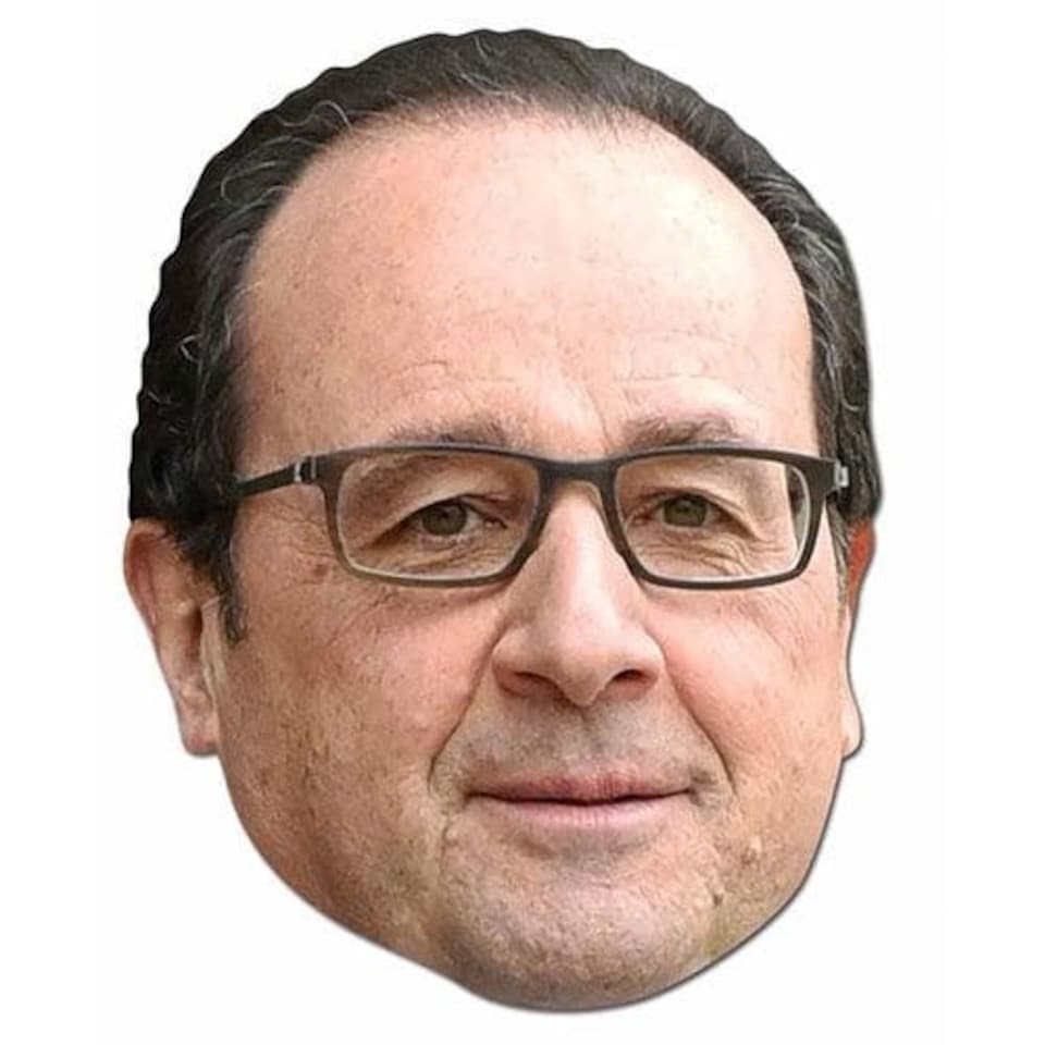 François Hollande Cardboard Face Mask