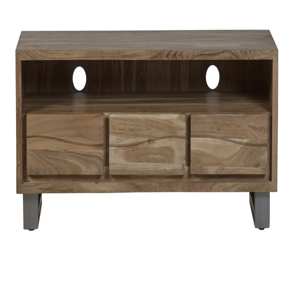 image 1 of Knott Live Edge Large Media Unit Brown