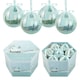 image 1 of 14pc Frosted Snow Xmas Village Bauble