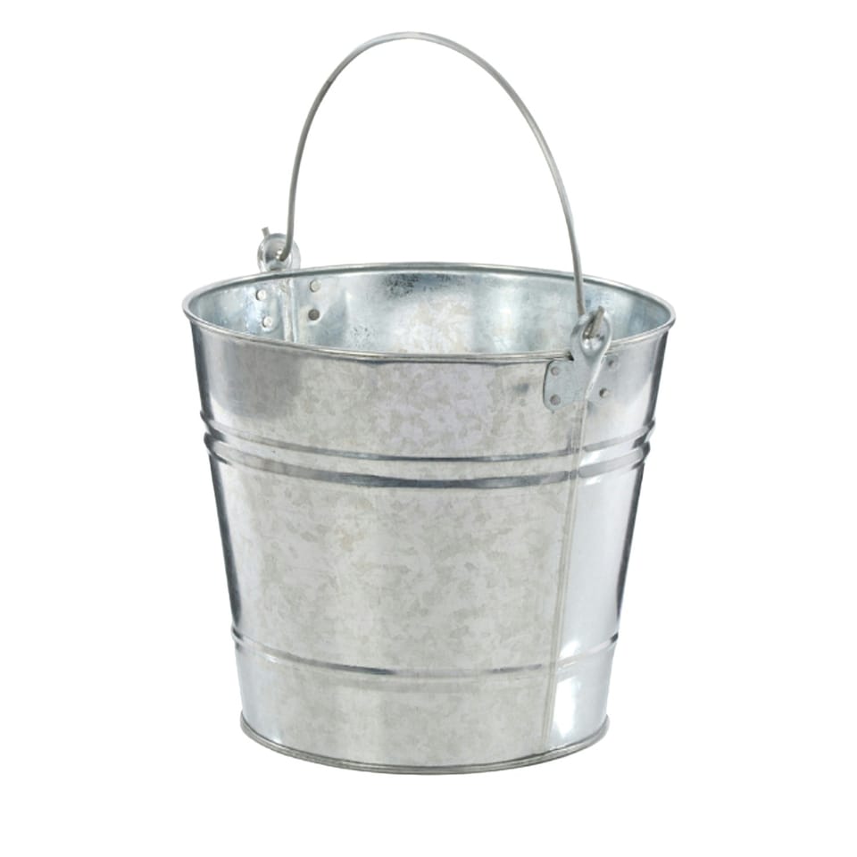 Leecroft Galvanised Bucket 11'' 10L - One Colour - One Size