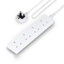 GEEPAS 4 Gang Extension Lead, 2M Cable
