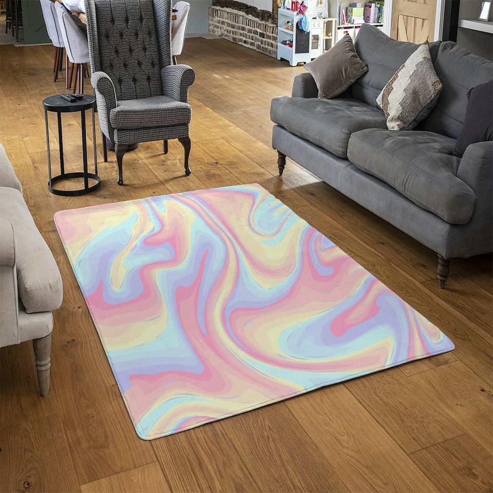 image 1 of Colorful marble (Rug) Multi | Medium: 80x150cm