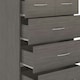 image 4 of Nevada 3+2 Drawer Chest Black | Black Wood Grain