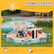 image 6 of Outsunny Kids Sandbox, Outdoor Playset, for Ages 3-7 Years - Blue