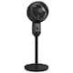 image 1 of HOMCOM Speed Adjustable Oscillating Air Circulator Cooling Fan | Black | Black | 28 x 28 x 80 cm