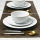 image 2 of 24pc White Rimmed Dinner Set