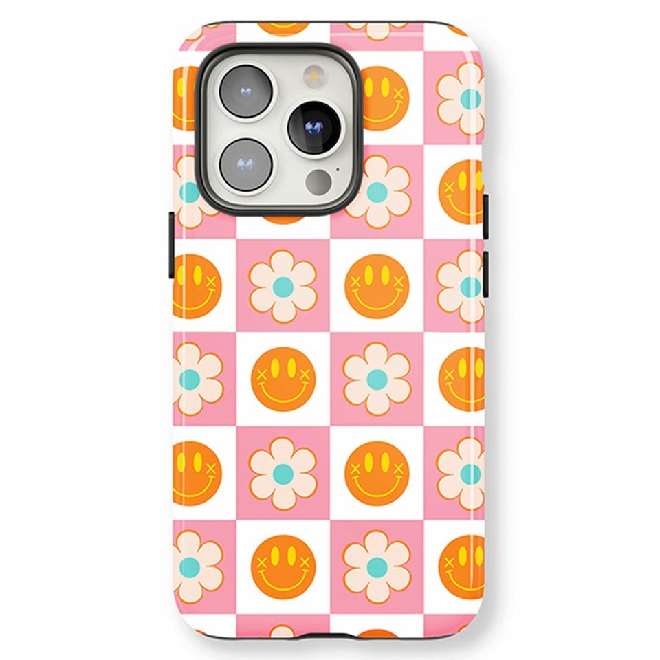 image 1 of Happy Days Phone Case | Pink | iPhone 14 Plus
Tough | iPhone 14 Plus
Tough