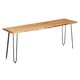 image 1 of TV Table Live Edge 140 x 37 x 52 cm Brown Black Acacia N/A