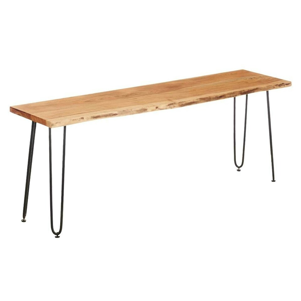 image 1 of TV Table Live Edge 140 x 37 x 52 cm Brown Black Acacia N/A