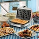 image 4 of Ariete 1973 Retro Style Waffle Maker, 700W, Red