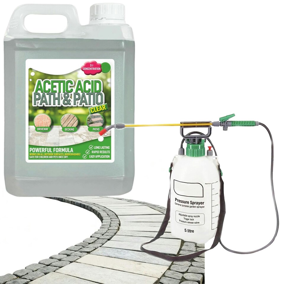 image 1 of 2.5 Litre Super Strength Acetic Acid Vinegar Complete With 5 Litre Pressure Sprayer