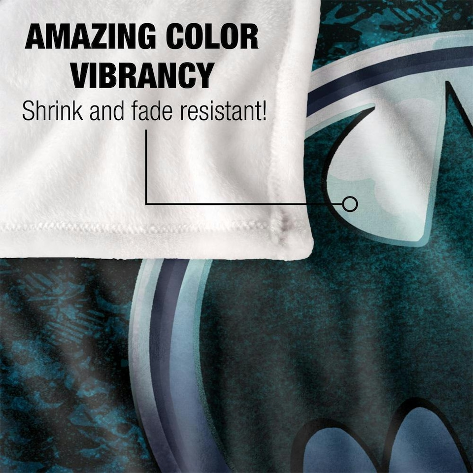 image 1 of Batman Big Logo Blanket - Multicoloured - One Size