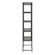 image 3 of Seaford Tall Black Metal 2 Door Display Cabinet