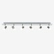 image 3 of ValueLights Polished Chrome 6 Way Adjustable GU10 Ceiling Spotlight - Complete with 5w LED Bulbs 6500K Cool White