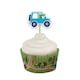 image 3 of Transport with Animals Cupcake Food Pick Toppers - Pack of 12