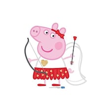 Peppa Pig Cupid Bow & Arrow Star Mini Cardboard Cutout 82cm
