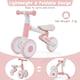 image 5 of COSTWAY Baby Balance Bike 4 Wheels Toddler First Bike Pink