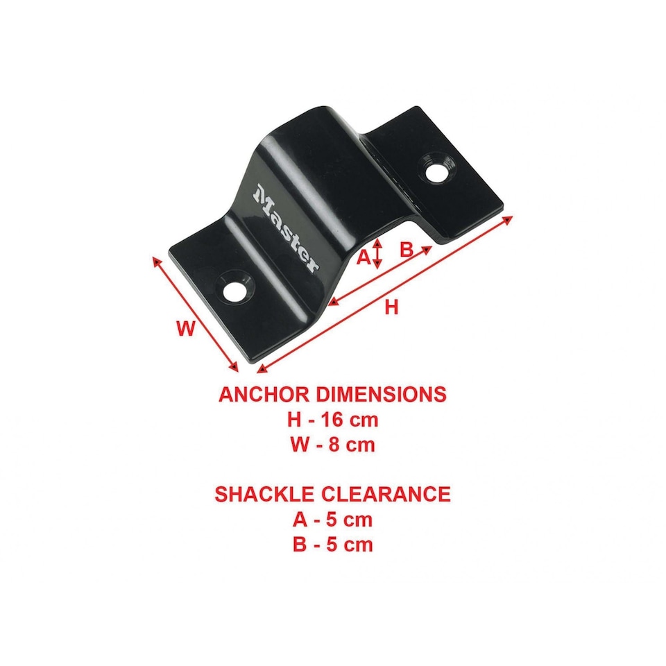 image 1 of Master Lock Floor / Wall Anchor Mounting Point | Multi | Multi Colour | One Size | 1
