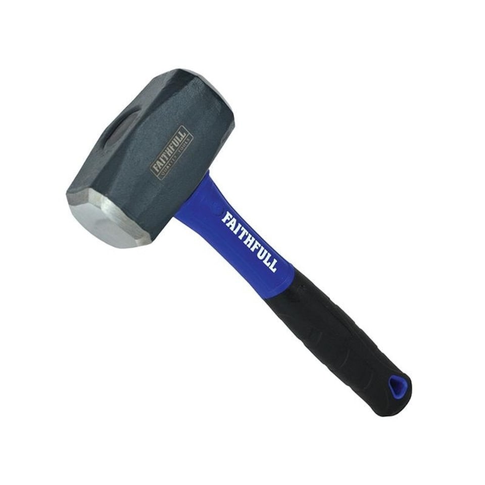 Faithfull Club Hammer, Fibreglass Handle - Multi Colour - 1.13kg (2.1/2 lb)