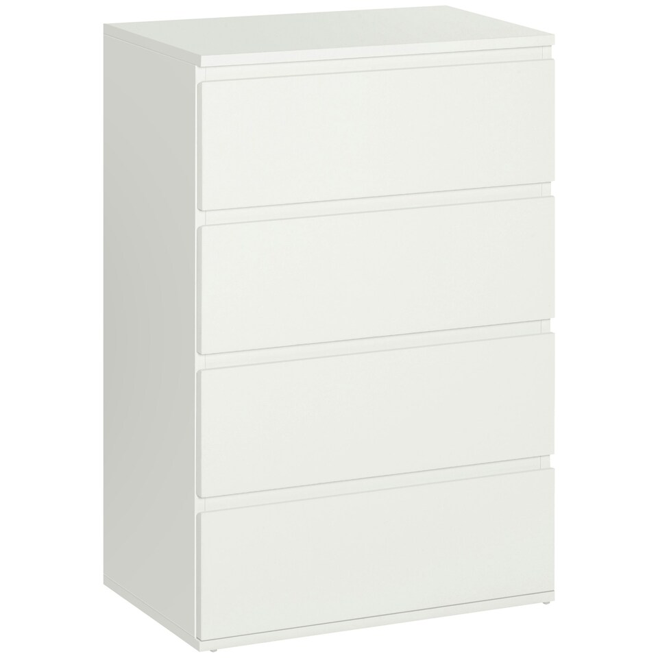 image 1 of HOMCOM 4 Drawer Cabinet Storage Cupboard Sideboard Organiser