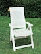 image 2 of 5-Position Foldable Lounge Chair | White | White & Set of 2 | Not provided | 2