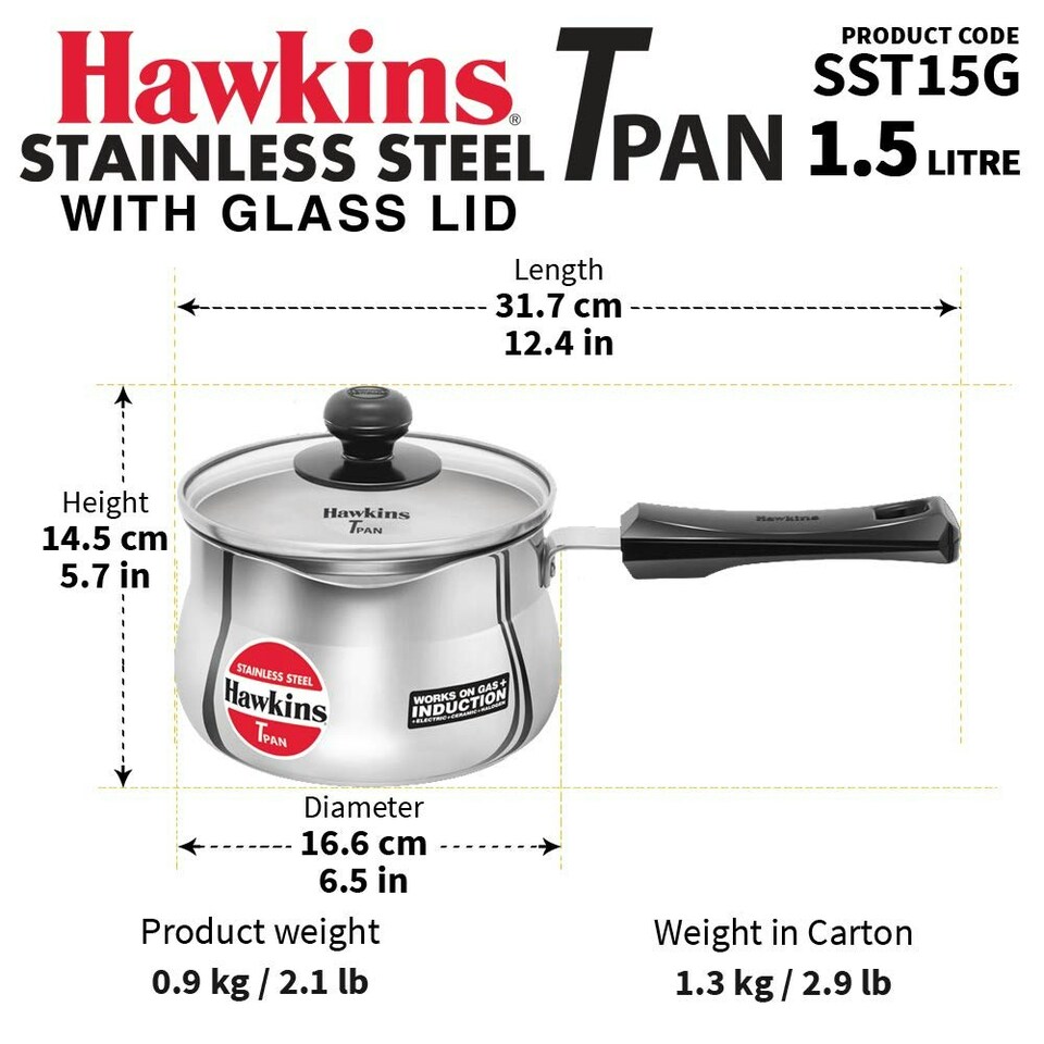 image 1 of Stainless Steel Tea Pan 15cm N/A
